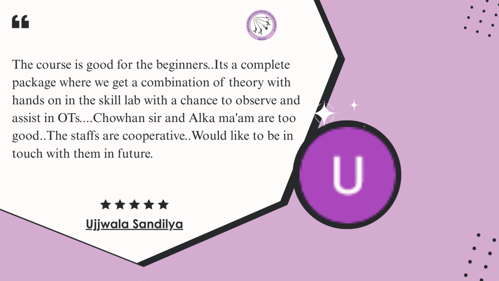 Doctor expressing satisfaction with laparoscopic surgery course in India